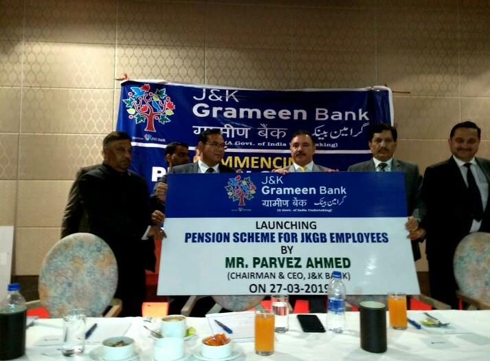 Chairman JK Bank launches Pension for employees of Grameen Bank