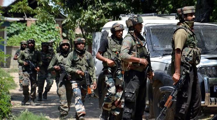 Four militants killed, three army men, cop wounded in Pulwama gunfight