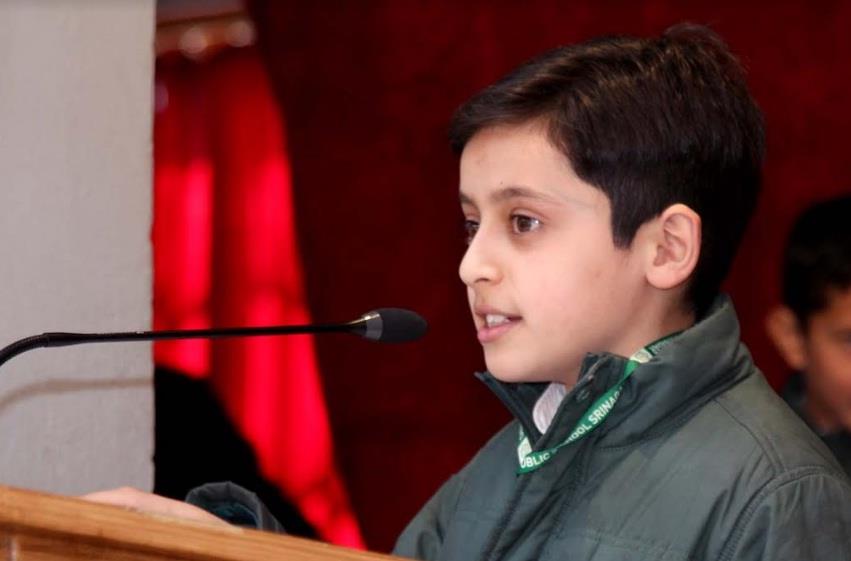 DPS Srinagar felicitates Master Talha Arshid Reshi of Hamid fame