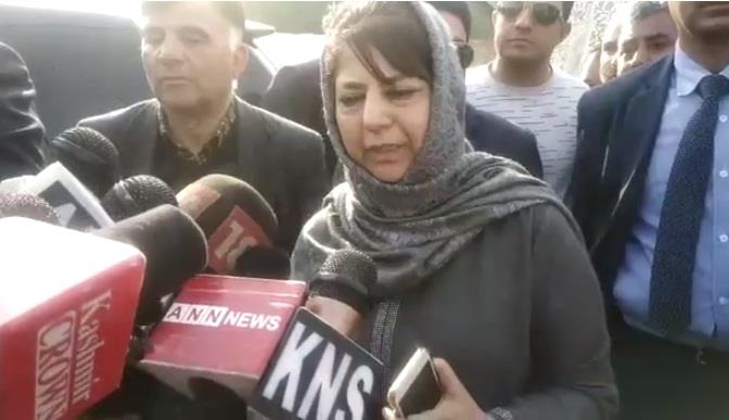 PDP strongly opposing ban on civilian traffic on highway twice a week: Mehbooba