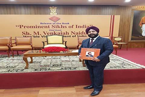 Baldev Singh Raina greets people on Baisakhi
