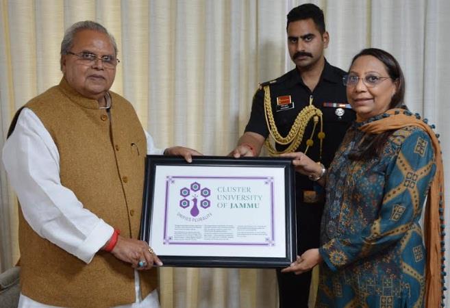 Governor releases ‘Logo’ of Cluster University of Jammu