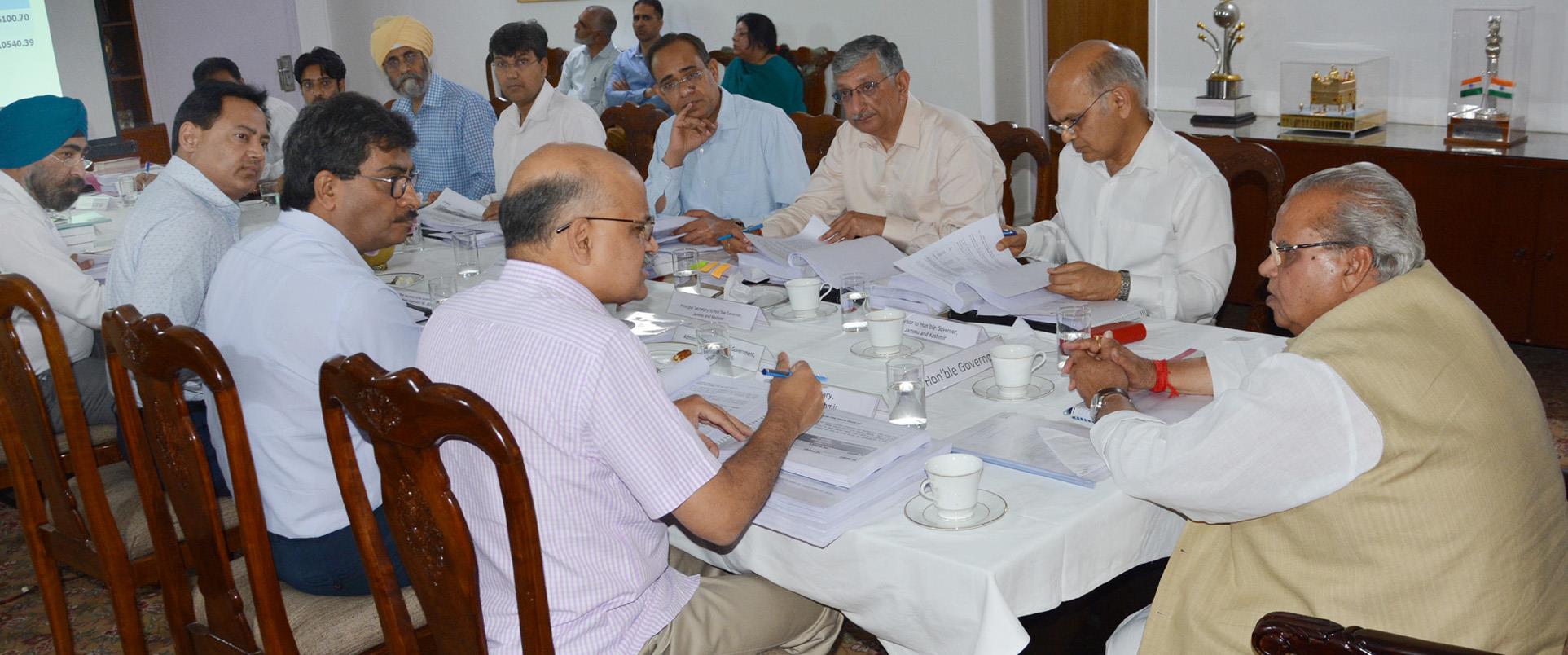 Guv chairs meeting of 74th Board of Directors of JKSPDC
