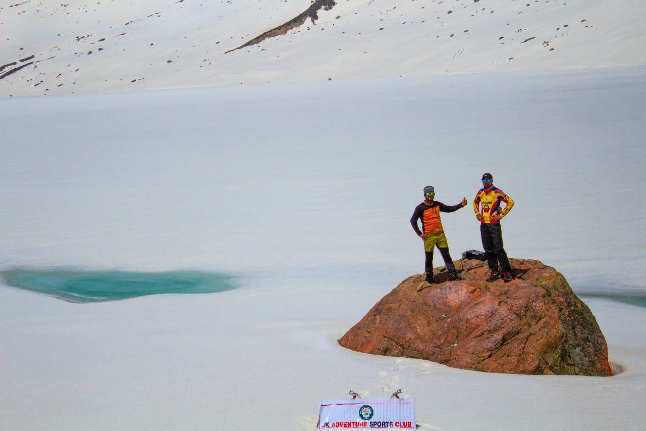 JKASC organises trek to frozen Gangbal Lake