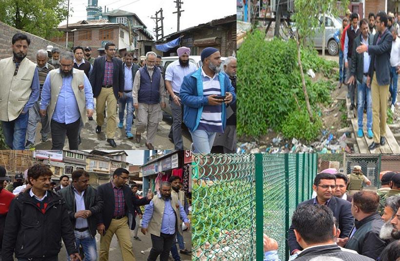DC Srinagar tours various areas of Batamaloo