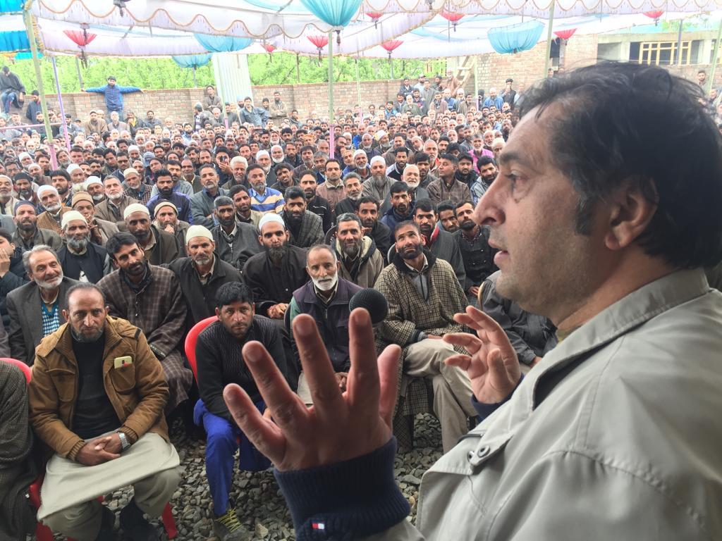 Sajad Lone visits Kupwara, thanks voters, party workers for overwhelming participation in polls