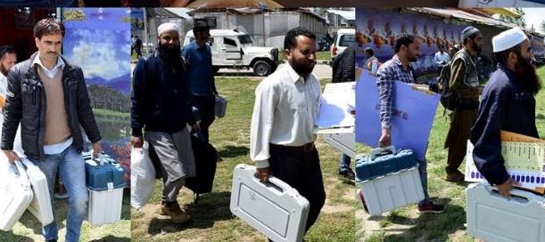 450 polling parties dispatched to four constituencies of Pulwama