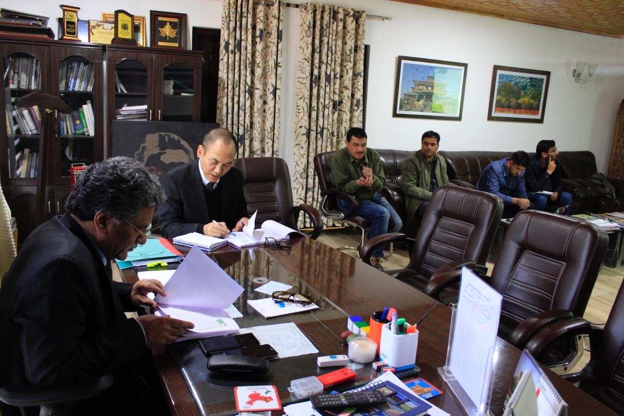 Advisor Ganai reviews progress of various tourism projects