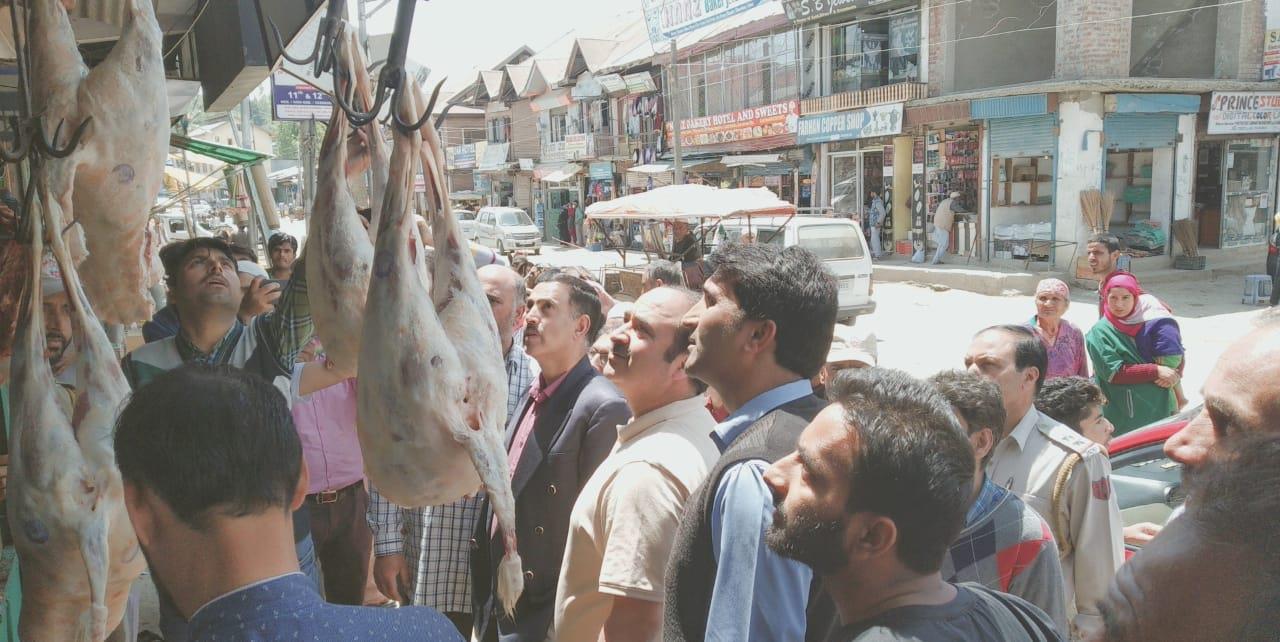 Market checking held in Handwara