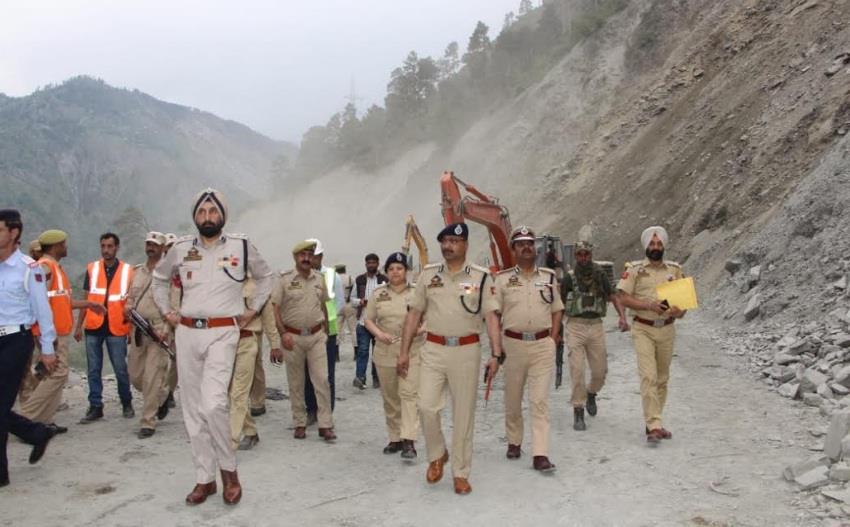 DGP visits slide sites at Ramban