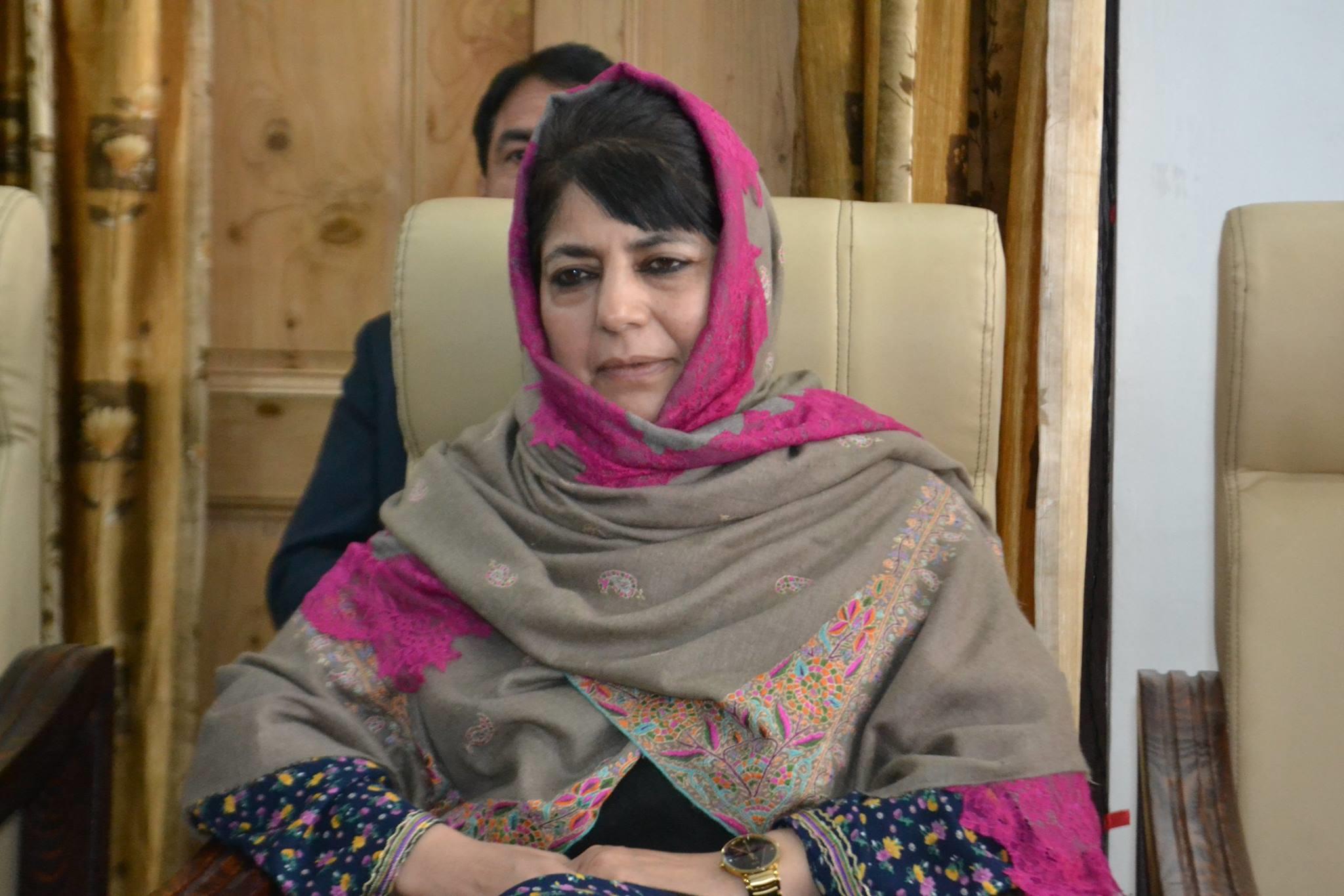 Mehbooba terms Pattan youth’s killing painful and traumatizing