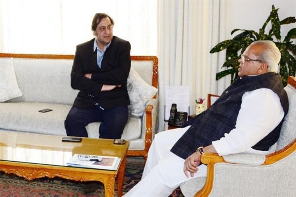 PC delegation led by Sajad Gani Lone meets Governor