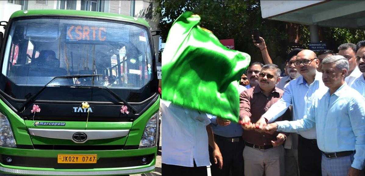 Advisor Skandan flags off Electric Bus Service at Jammu
