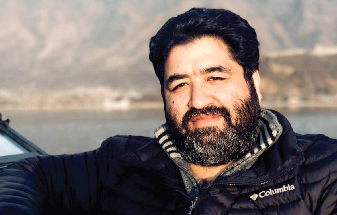 Irfan Ansari greets people on Eid