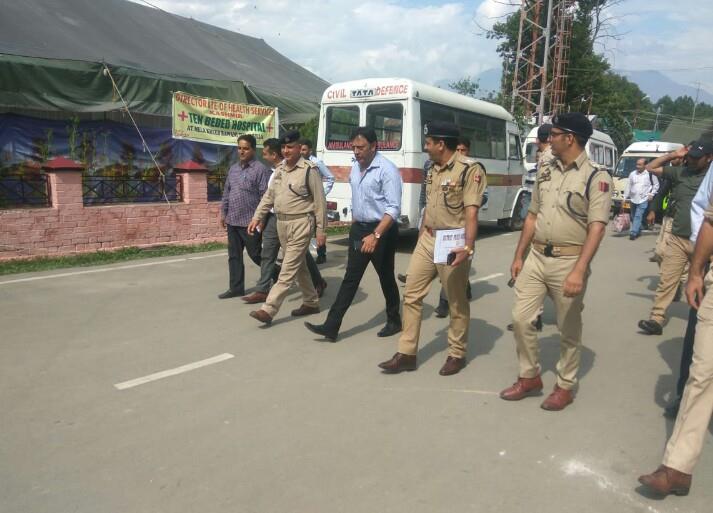 Muneer Khan reviews security arrangements for Mela Kheer Bhawani at Ganderbal