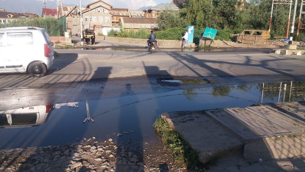 Water logging irks inhabitants of Eidgah