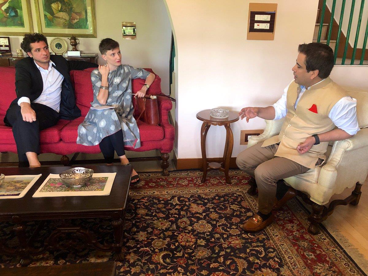 French envoy’s call on Tanvir Sadiq