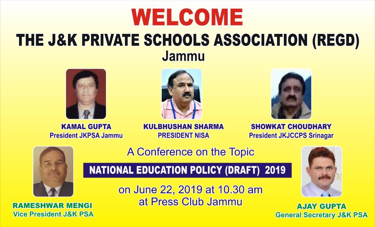 JKPSA trashes National Education Policy-2019