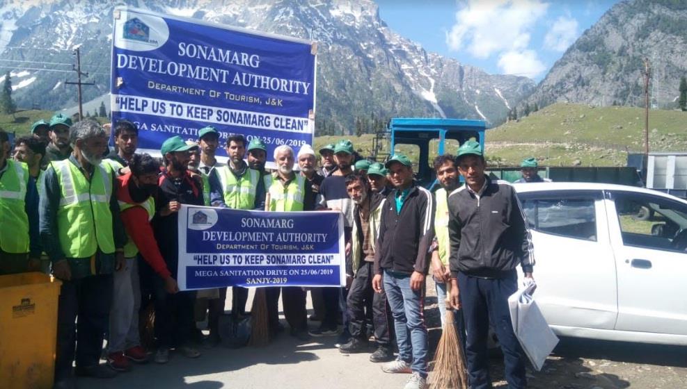 Mega sanitation drive launched in Sonamarg