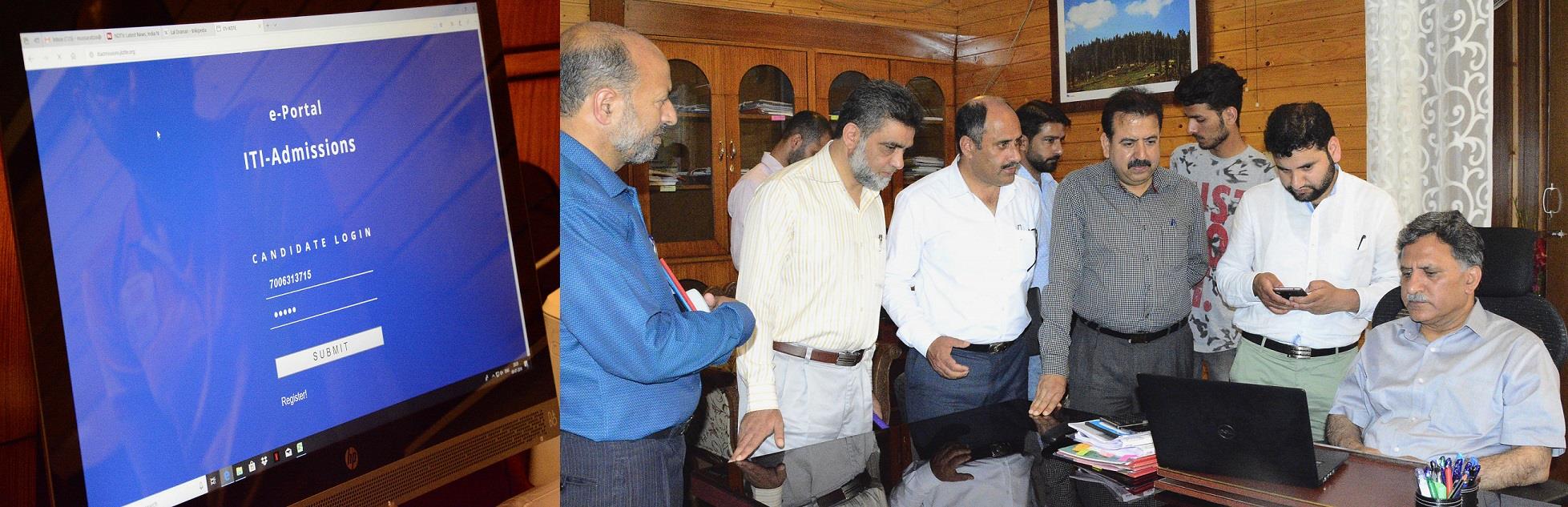 Advisor Ganai launches admission portal for ITIs