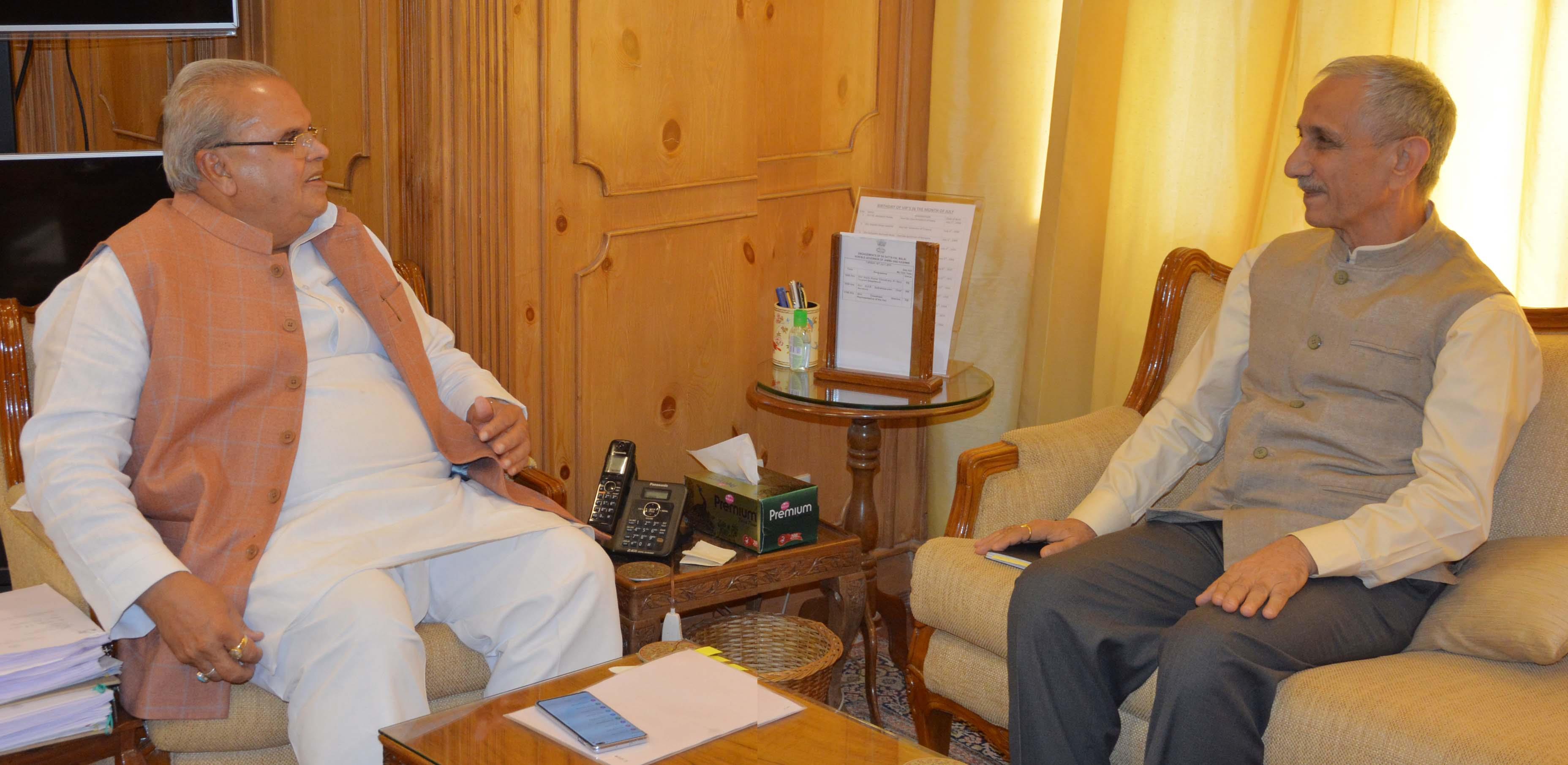 Dineshwar Sharma meets Governor