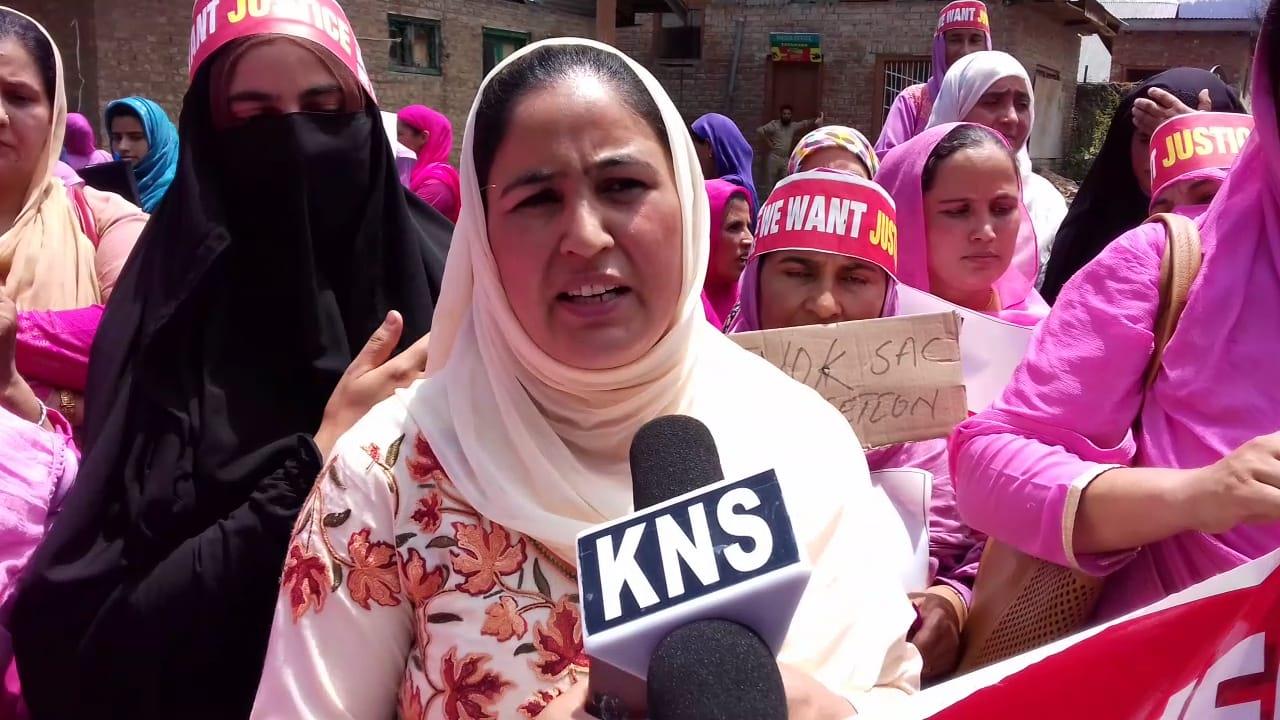 Anganwadi workers protests against SAC decision