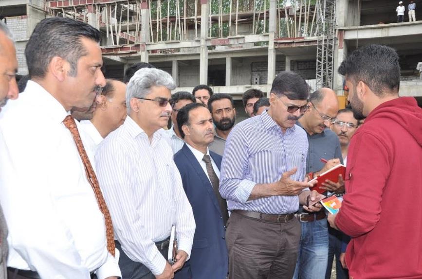 Advisor Kumar visits Baramulla to review progress on Govt Nursing Colleges