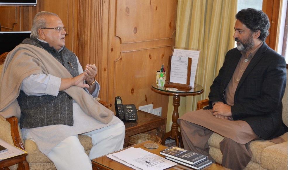 BJP Spokesperson Sheikh Khalid Jehangir meets Governor