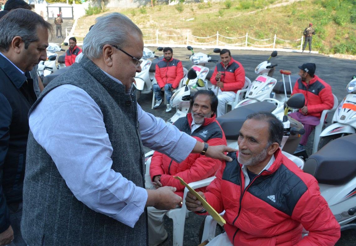Governor distributes Tri-cycles among physically challenged persons