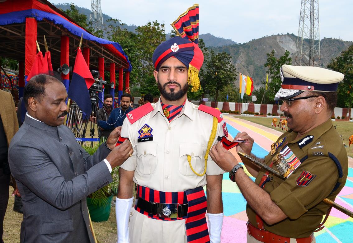 Lt. Governor participates in Attestation-cum-Passing out Parade at STC, Talwara