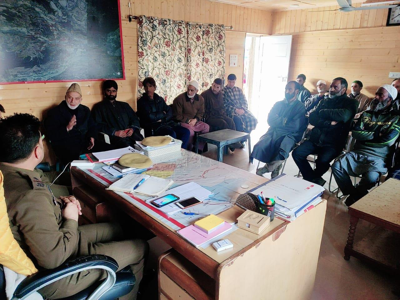 PCPG meeting held at Police Station Handwara