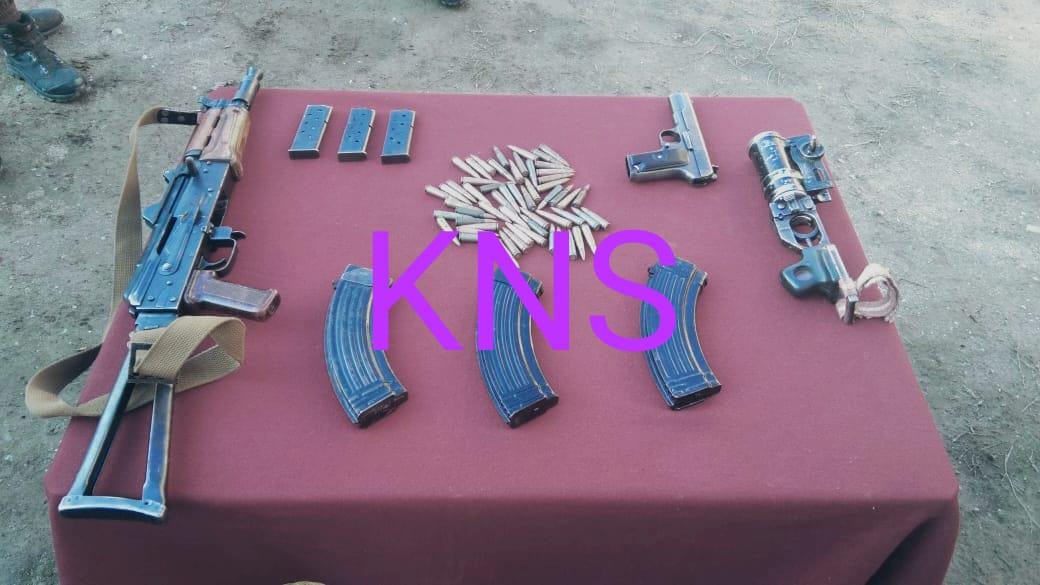 Arms recovered in Kralgund, Handwara