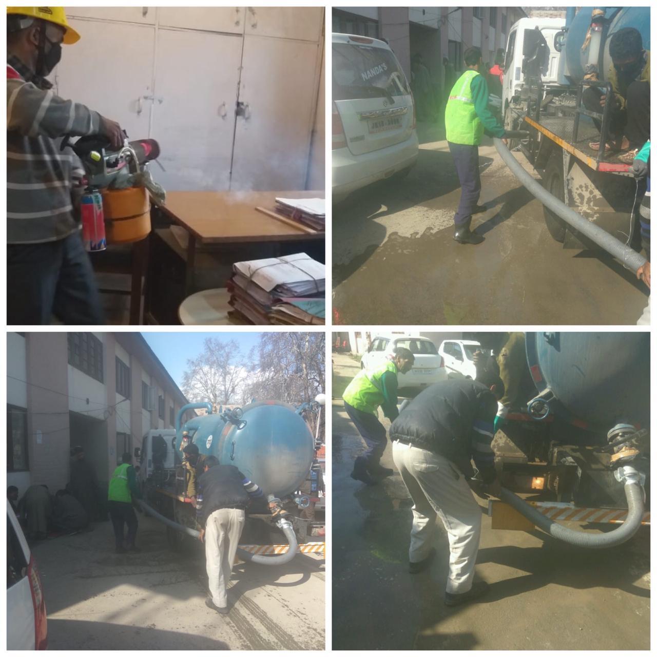 Coronavirus: MC Anantnag begin sterilization process