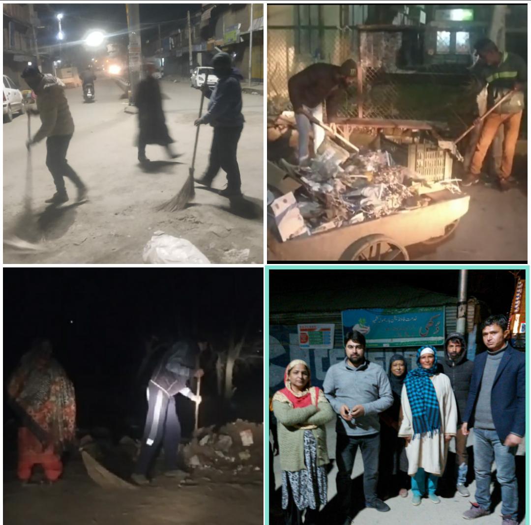 Night shift Sanitation begin in Baramulla