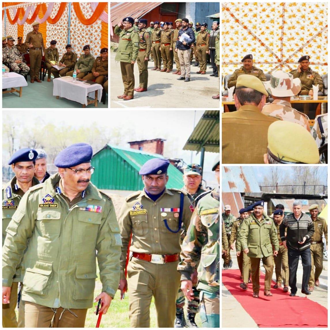 DGP visits Handwara, reviews security situation