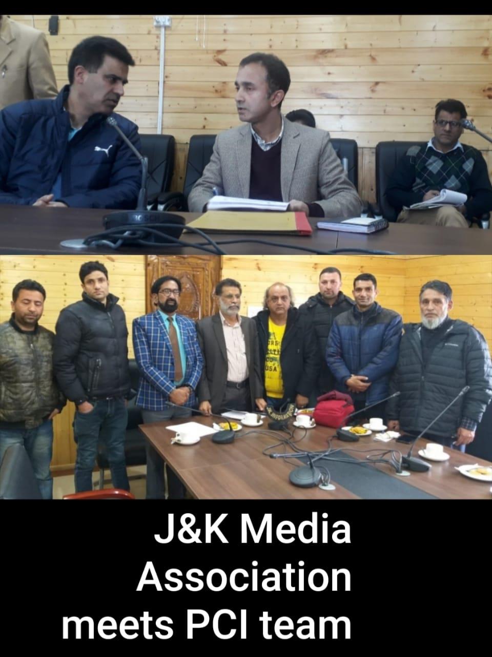 J&K Media Association meets Press council of India Team in Srinagar