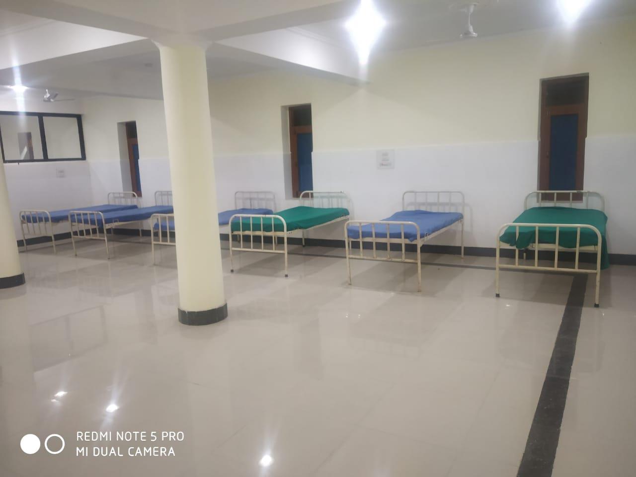 Isolation ward setup at Watergam Hospital to quarantine