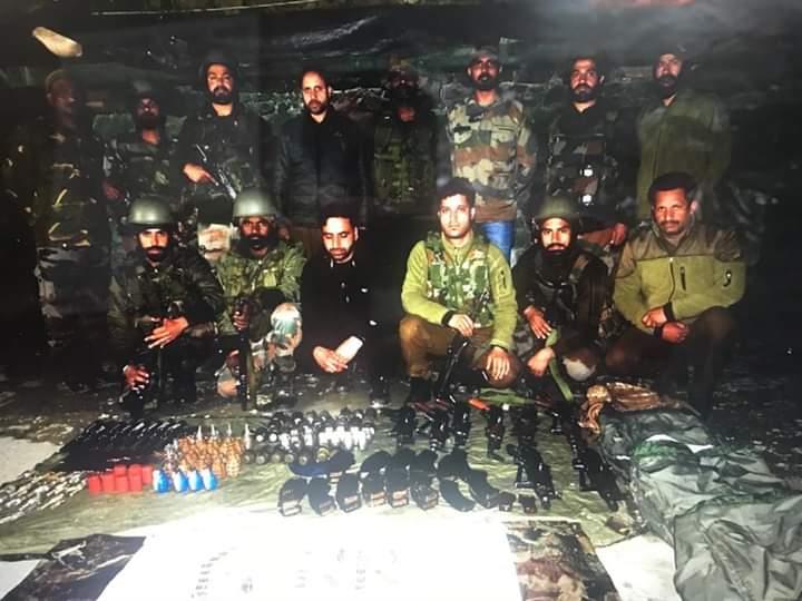 Police claims recovery of arms, ammunition in Keran, Kupwara
