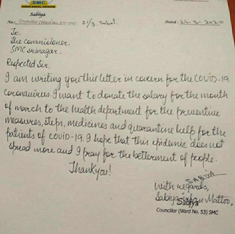 SMC Councillor to donate one month salary for COVID-19