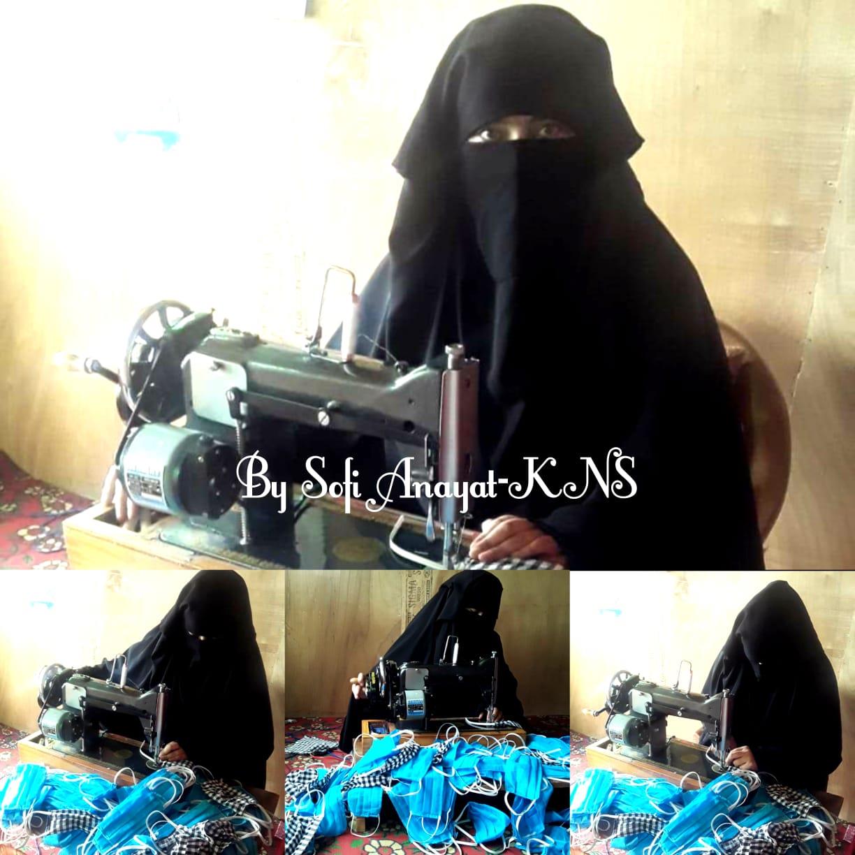 Baramulla tailor mistress takes initiative of free distribution of masks