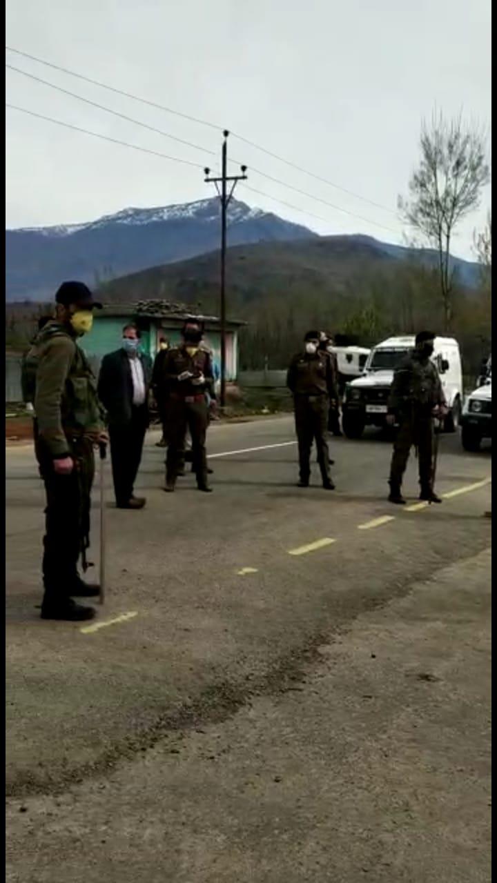 Gbl Admin strictly impose restrictions in and around village declared Red Zone