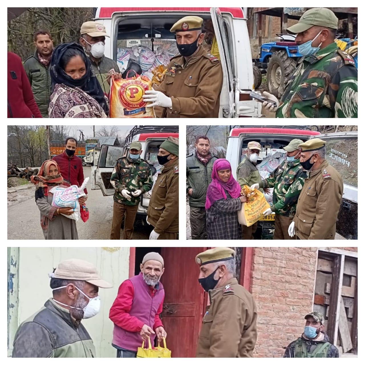 Police provides food, other items among needy people