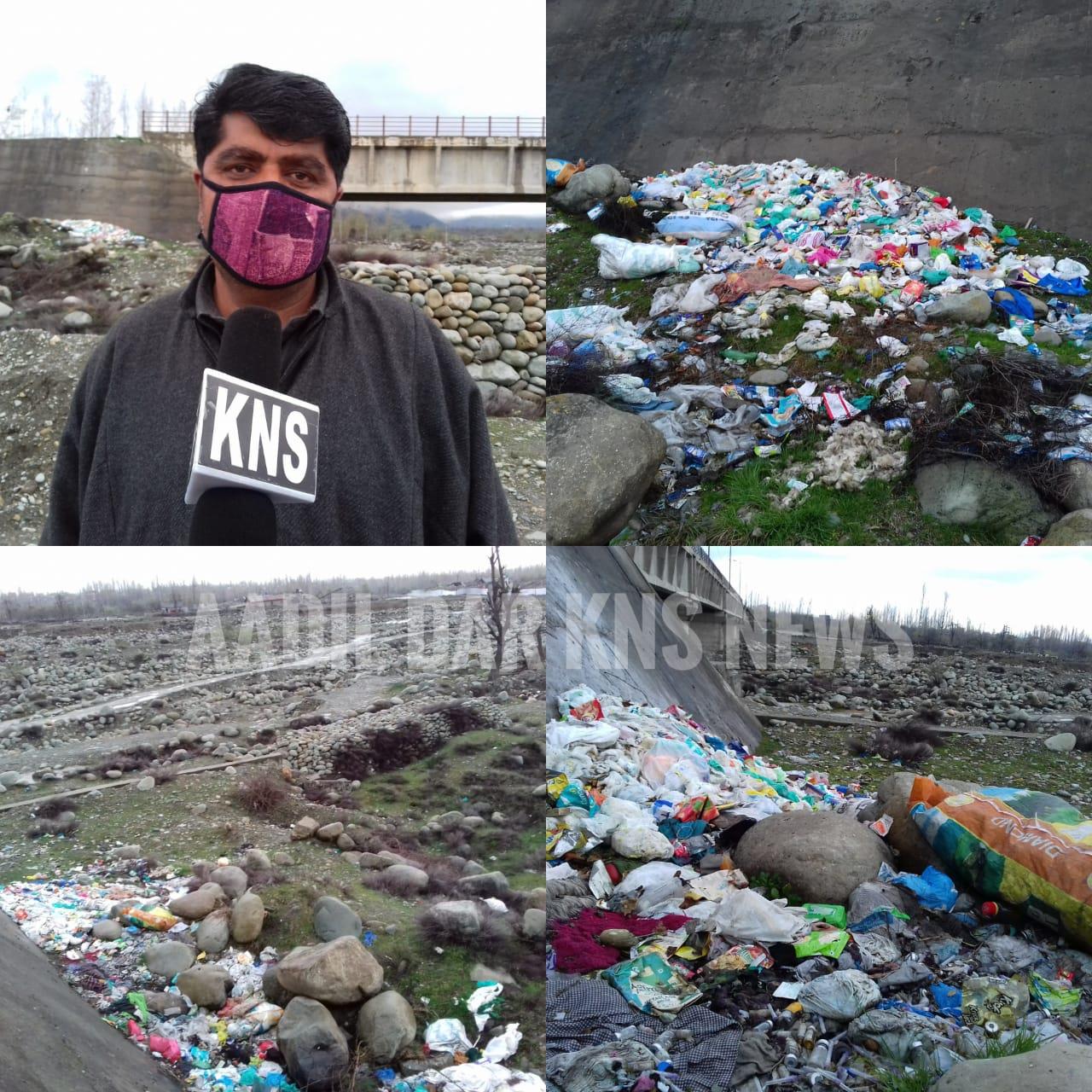 Nallaha Ferozpora turns dumping site authorities unmoved