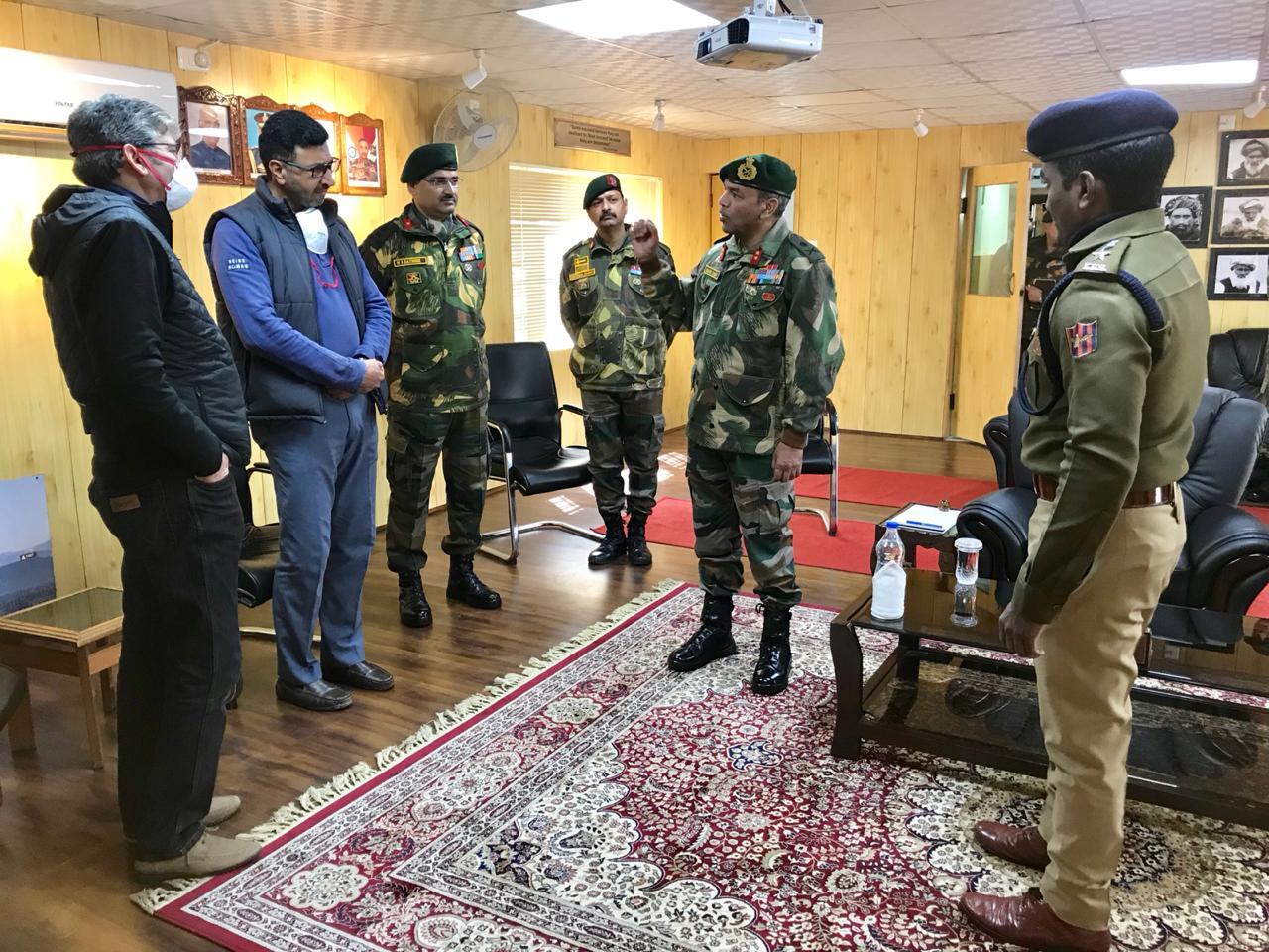 Covid 19 : Civic Military interaction held at Handwara