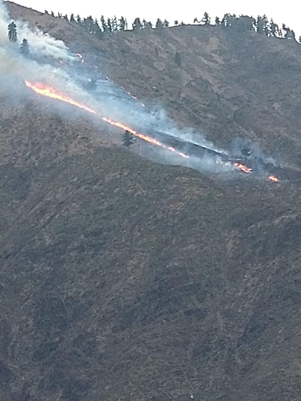 Fire rages in Kupwara Forests