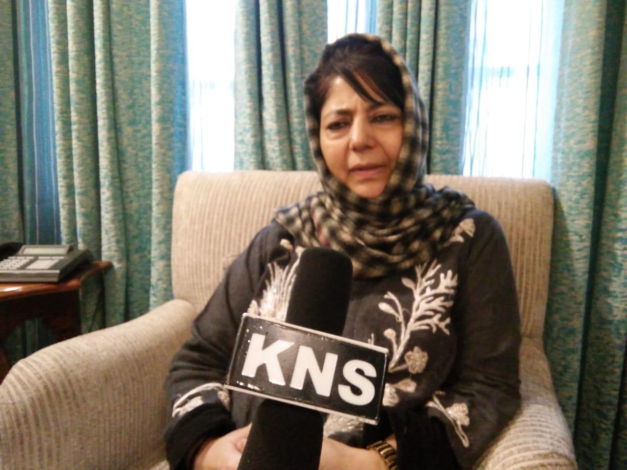 Mehbooba Mufti shifted to her residence, detention to continue