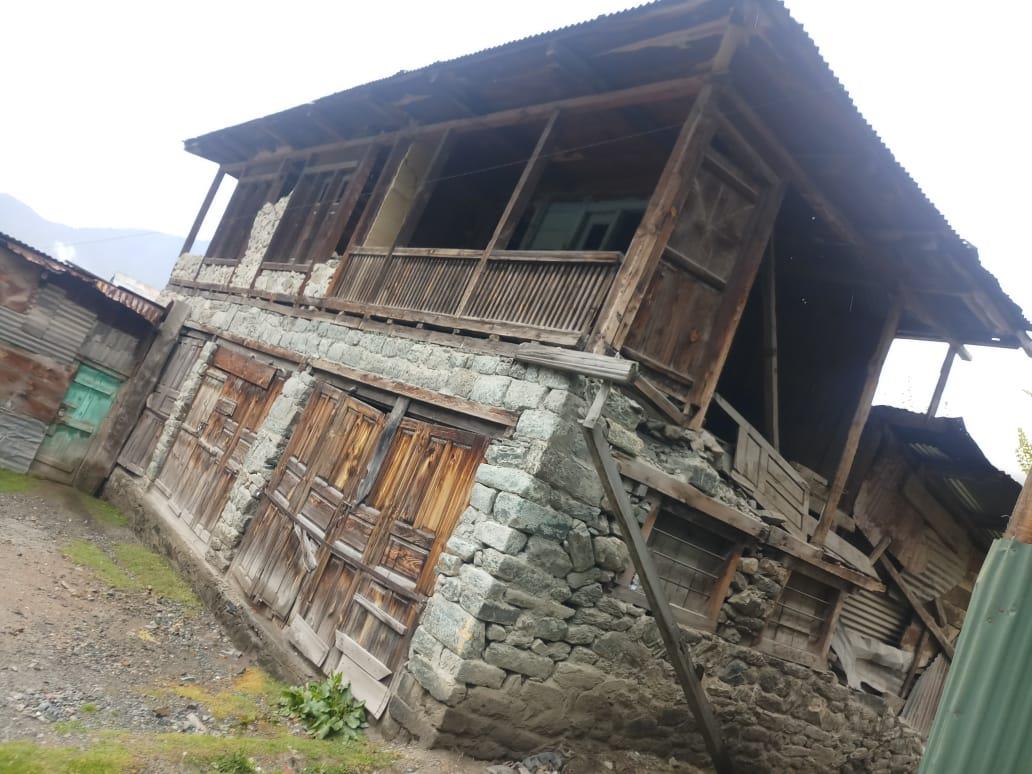 Cooperative society building in dilapidated condition in Tanghdar