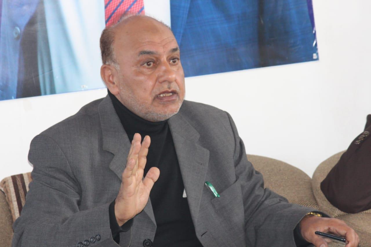 Apni Party Vice district president Kupwara Ab Rahim Wani Greets people On Eid-ul-Fitr