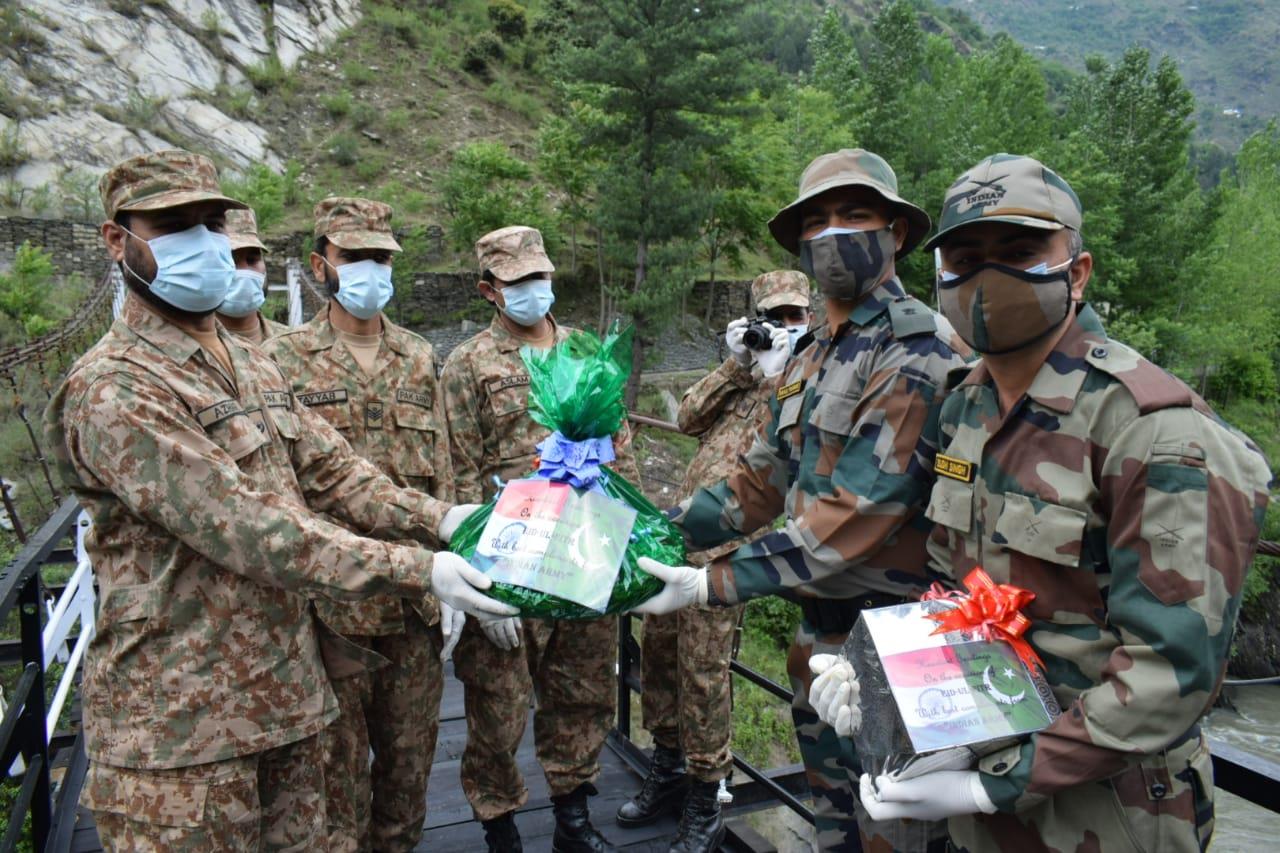 Armies of India, Pakistan exchange sweets at LoC on occasion of Eid-Ul-Fitr
