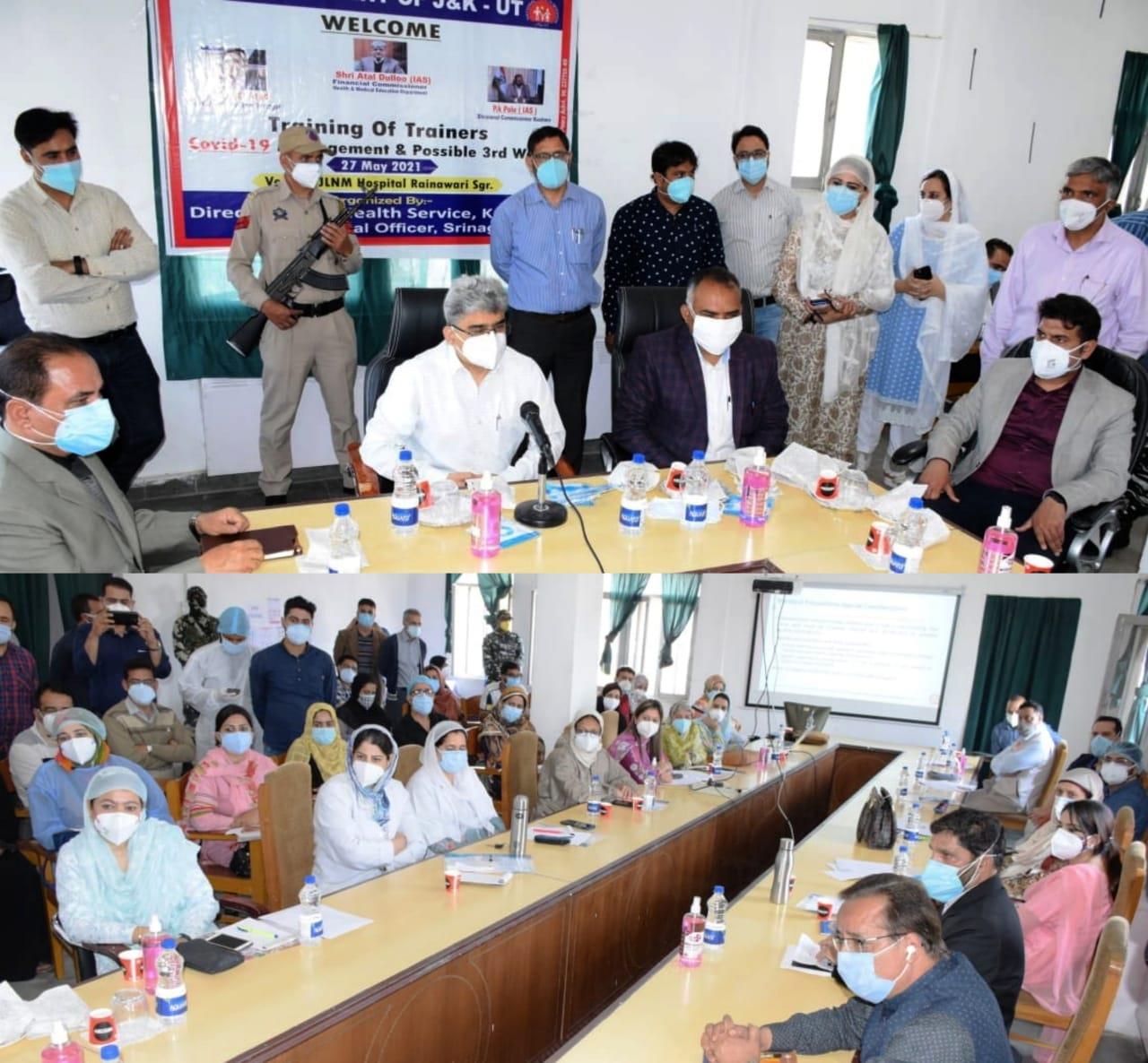 Atal Dulloo inaugurates 'Training of Trainers' programme at JLNM Hospital, Srinagar